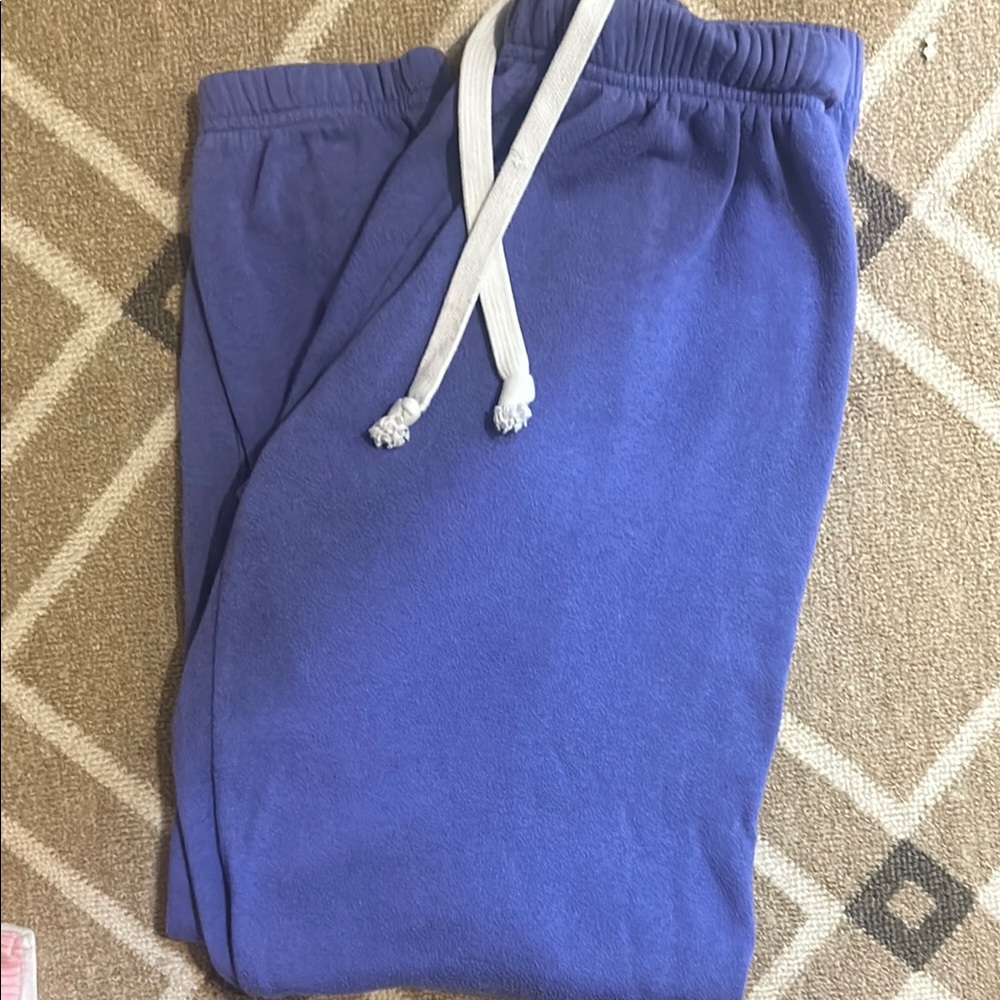 Katie J NYC Blue Sweatpants with Adjustable Drawstring